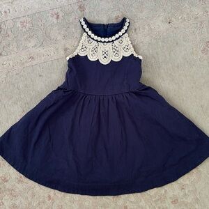 Navy blue and gold Lilly Pulitzer dress size 5 girls